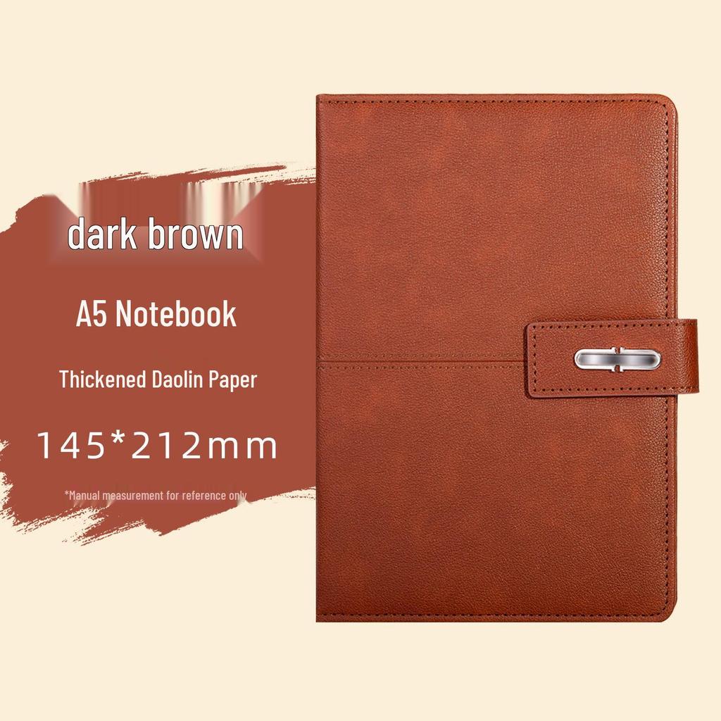 Buckle Business A5 PU Leather Notebook Gift Set with Customizable Logo