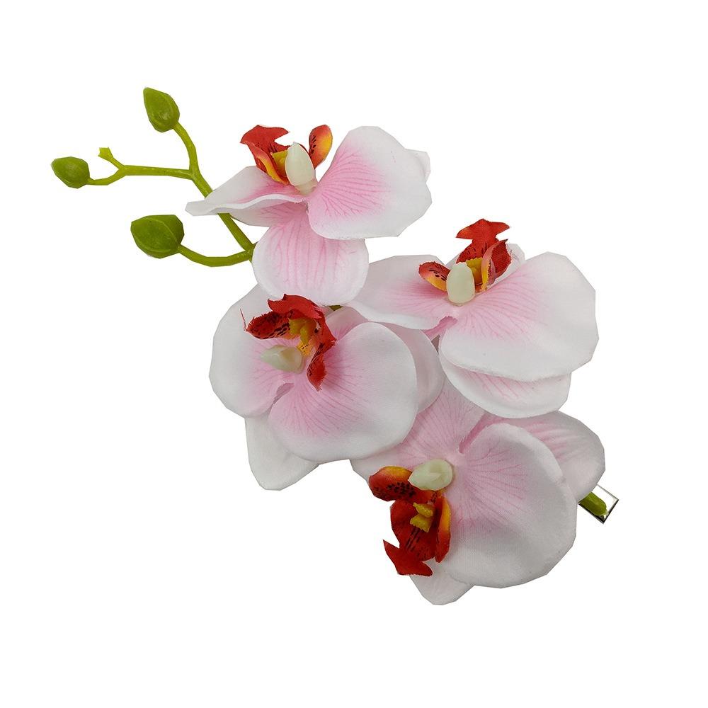 Korean Style Orchid Flower Hairpin Butterfly Orchid Bohemia Duckbill Clip  Wedding Decoration