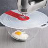 1pc Mixing Bowl Cover with Beater Hole - Plastic, Rust-Resistant, Oven-Safe Kitchen Accessory for Preventing Cream Mixing
