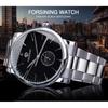 Mens Fashion Casual Automatic Mechanical Watch With Open Heart Design Rose Gold Case
