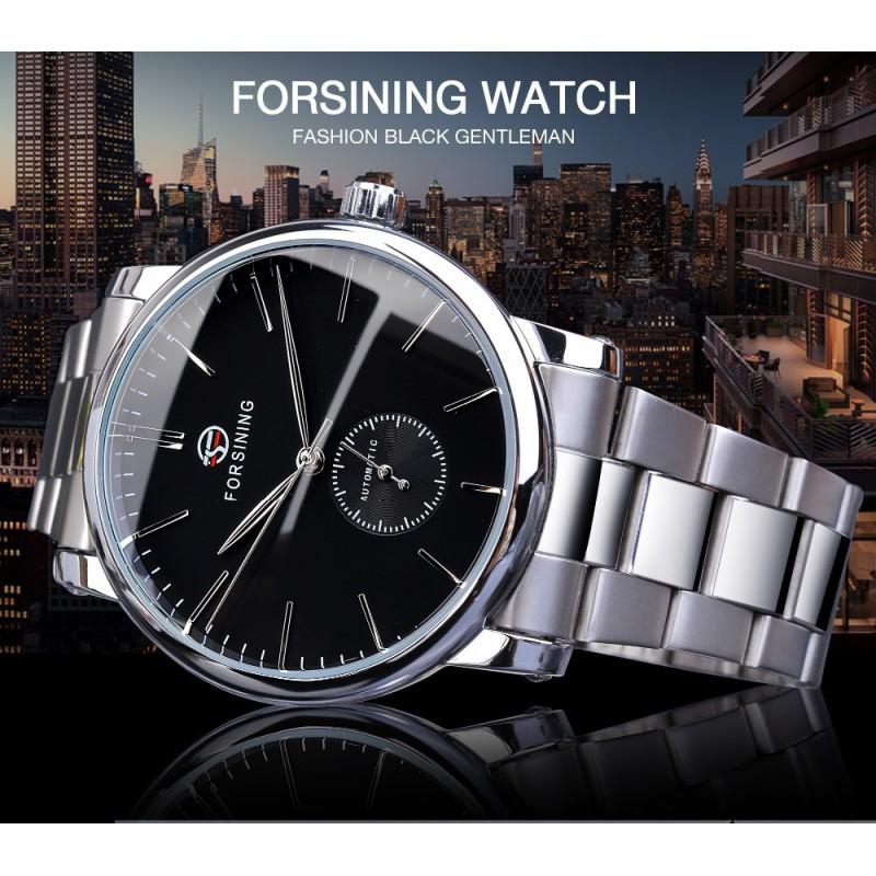 Mens Fashion Casual Automatic Mechanical Watch With Open Heart Design Rose Gold Case