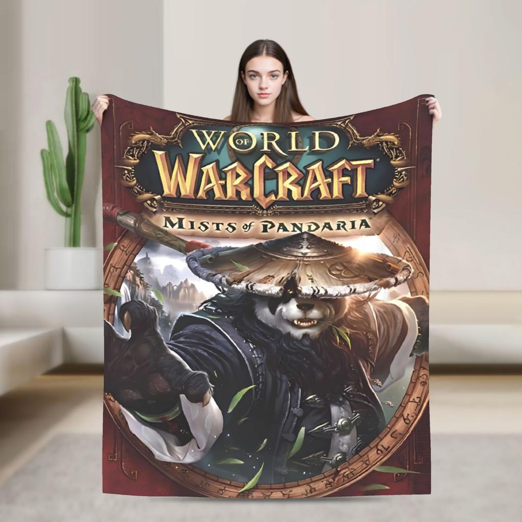 World of Warcraft, WOW Game Blanket Quality Super Warm Throw Blanket Winter Picnic Outdoor Graphic Bedspread