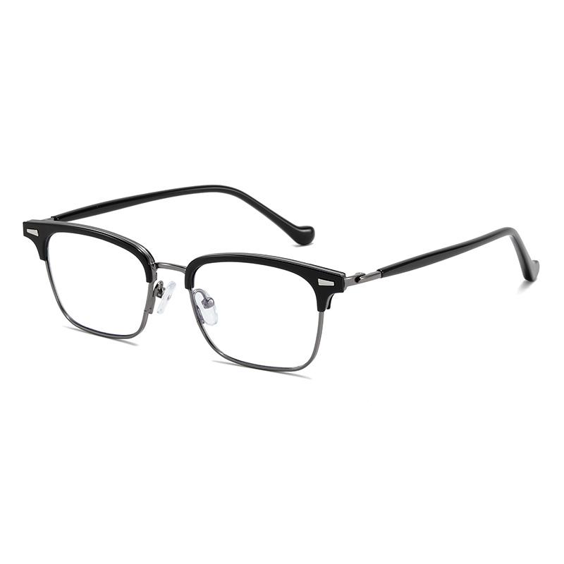 

Women Men Vintage Blue Light Blocking Prescription Glasses With Cylinder Metal Business Myopia Glasses Woman 0 -0.5 -0.75 To -6 0