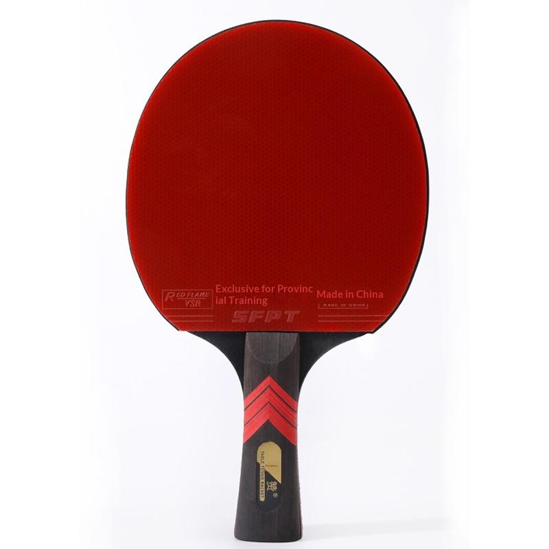 Table Tennis Racket Professional-Level Single Racket 7-Ply Poplar Wood Semi-Carbon Base Star High-Elastic Sticky Double-Sided