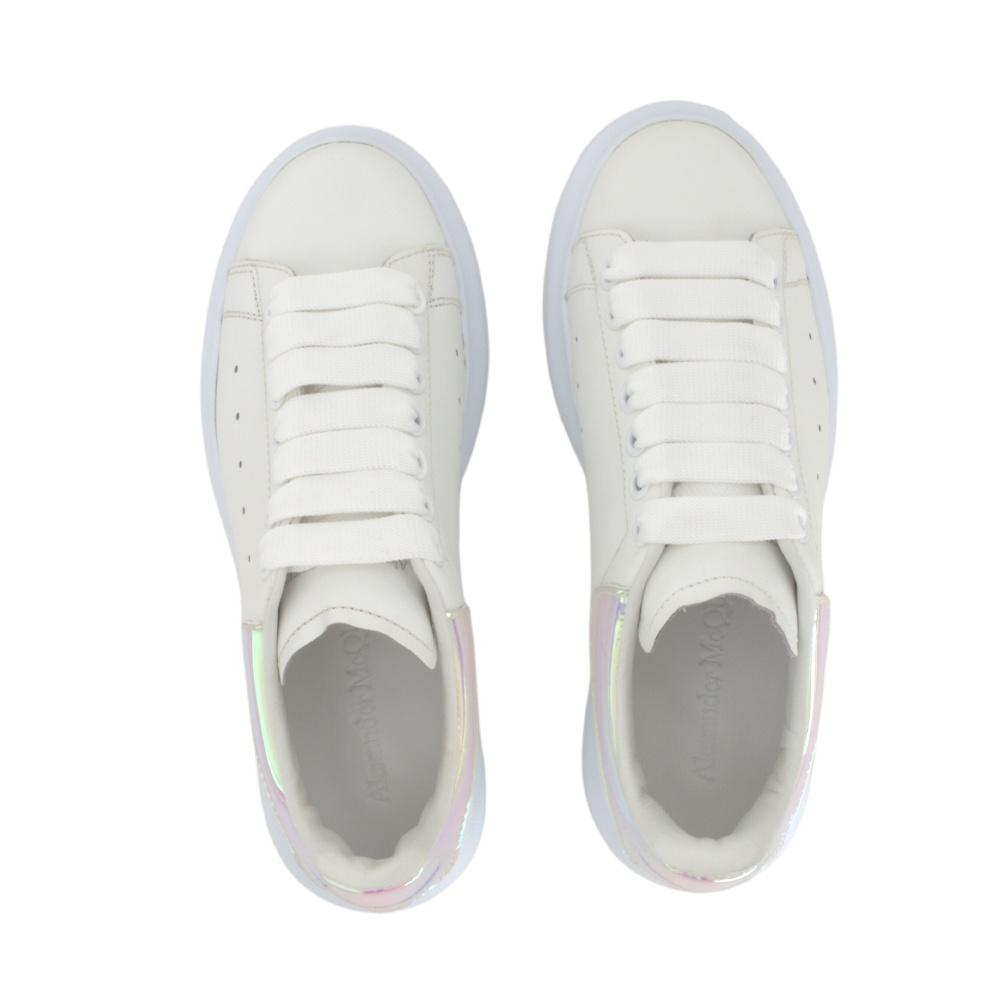 (WMNS) Alexander McQueen Oversized Sneaker 'White Shock Pink' Women's 561726WHVI59375