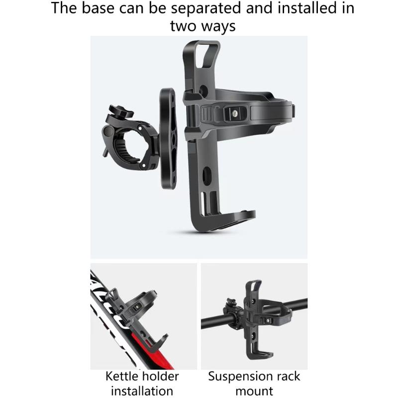 Universeller Getränkehalter Fahrrad Wasserflaschenhalter, 2 in 1 Fahrrad Wasserflaschenhalterungen, Fahrradbecherhalter, Wasserflaschenhalter