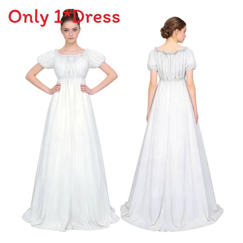 Abito da Ballo Principessa Regency con Strascico per Cosplay e Feste a Tema