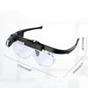 Lupa com Headband Iluminada por LED Viseira Lupa Mãos Livres Lupa 6 Lentes