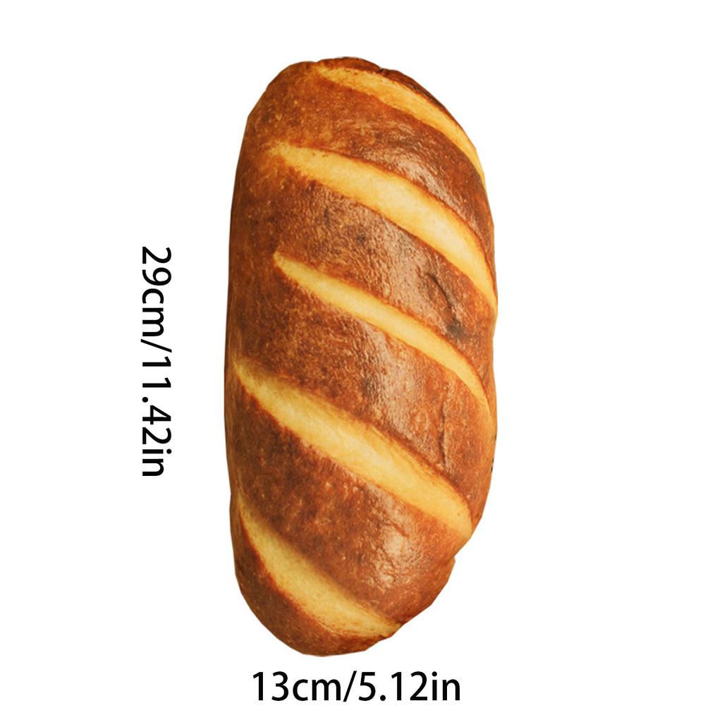 Length 30cm Bread Design Plush Throw Cushion Soft Washable Removable Pillow Kids Room Gift Stuffed Toy Home Decorative