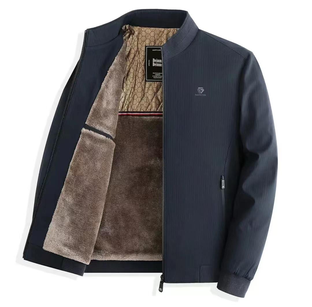 

509 Men s Winter Jacket with Cotton Padding - 2025 New Style, Stand Collar, Zipper L (175 cm)