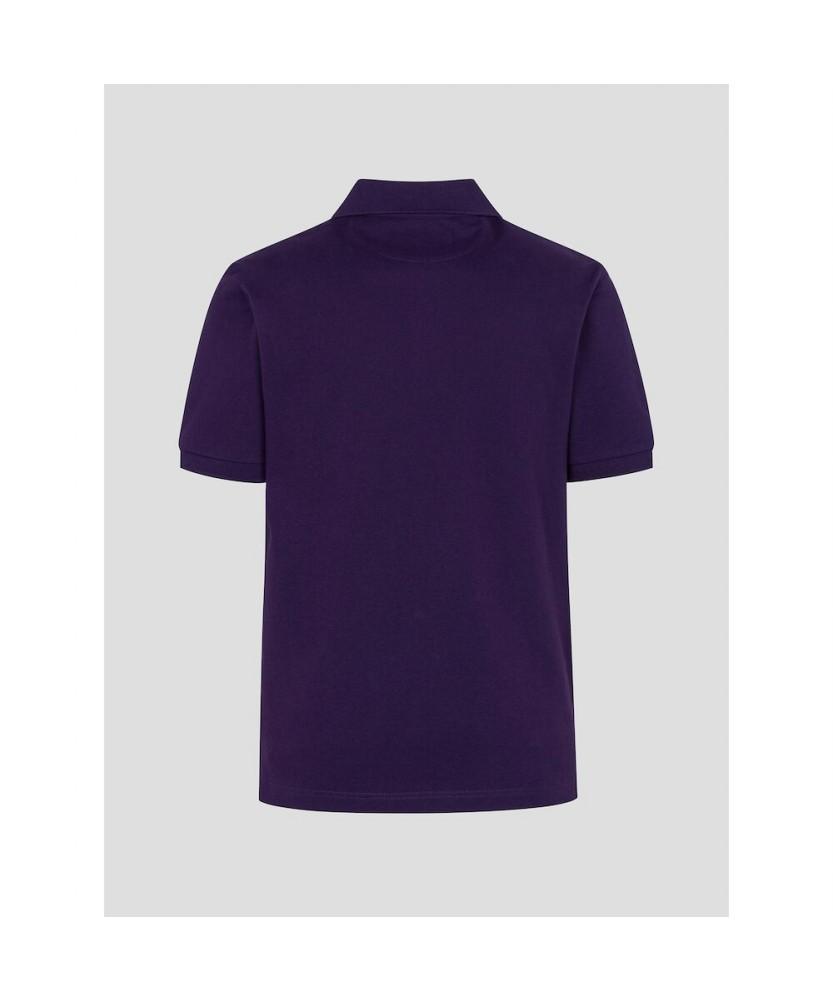 Binpolmen [Essential] Pique Collared Short Sleeve T-Shirt Purple