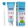 Tongue Scraper Brush Effective Tongue Cleaner Gel Orals Cleaner Set Mint Tongue Scraper & Scrubber Effective Mouth Odor