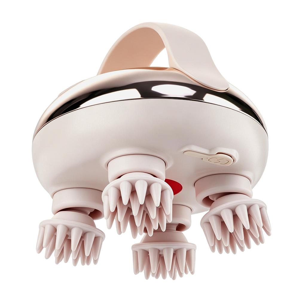 

Electric Scalp Head Massager Red Light Therapy 2 Speed Modes 76 Contacts Deep Kneading 15min Timer Full Body & Pet Massage Relax як показано кольору