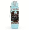 1PC Retro Eagle Skull Circular Band Logo Print 750ml Portable Sports Water Bottle Leakproof Gym Outdoor Travel Drink Cup