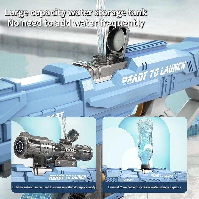 Kids High Pressure Electric Water Gun Toys Summer Outdoor Beach Pool Fight Games Children Automatic Absorb Water Watergun Gifts