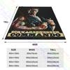 Coperta Arnold Schwarzenegger Commando Camera da Letto Casual Coperta Copriletto Ultra-Morbida Divano Decorativa