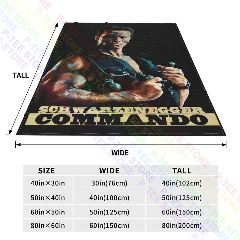 Coperta Arnold Schwarzenegger Commando Camera da Letto Casual Coperta Copriletto Ultra-Morbida Divano Decorativa