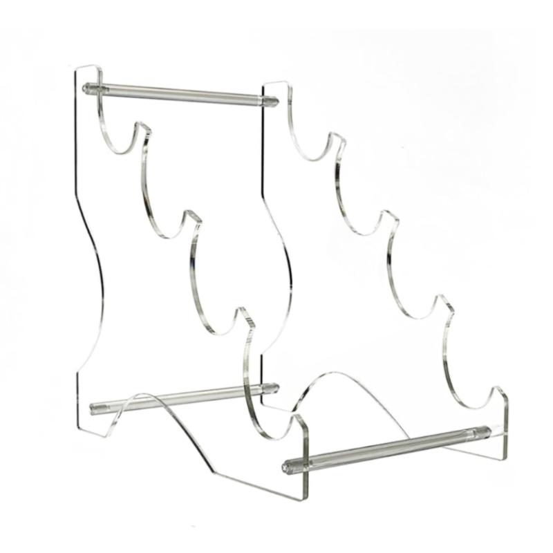 Multiple Layer Swords Display Rack Portable Acrylic Swords Rack 4 Layer Display Stand for Lightsabers Aficionados