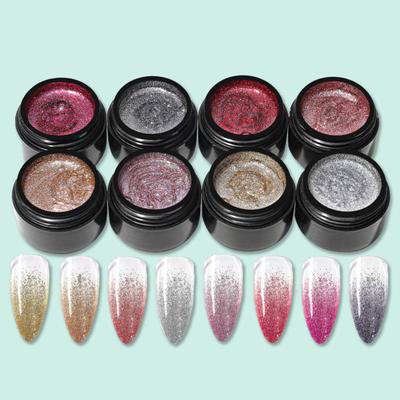 5ML Univerzální nádherné nedráždivé lepidlo na nehty s třpytivými barevnými flitry Vanish pro domácnost