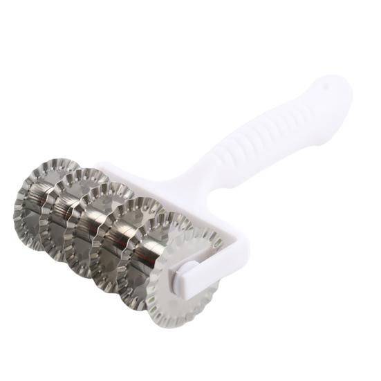 

Резак для теста, многоразовый, простой в использовании, нож для нарезки хлеба, лапши, пирога из нержавеющей стали для кухни белый