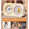 Easy To Use Double Screen Countdowns Timer With Analog Alarm Clock For Precise Cooking Baking And Time Management Tasks