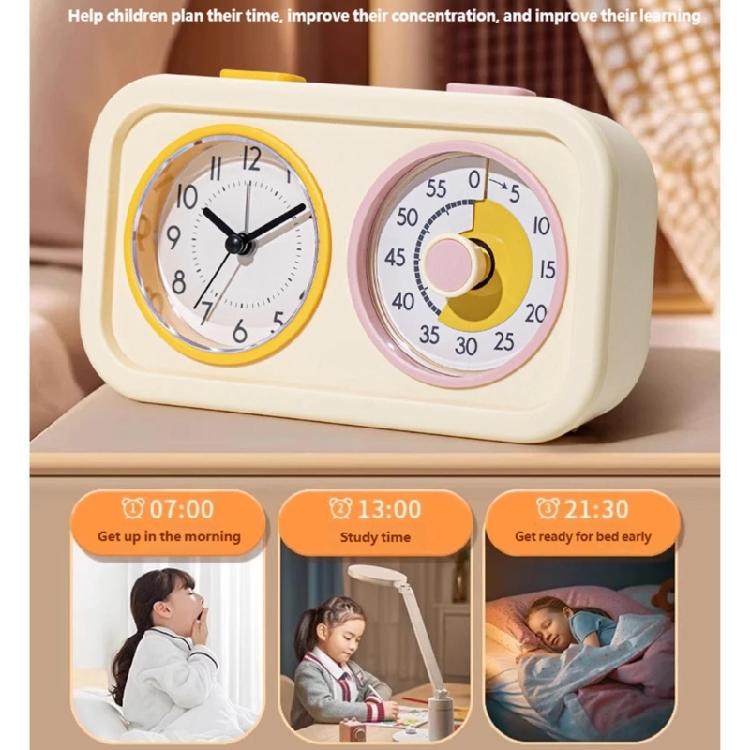 Easy To Use Double Screen Countdowns Timer With Analog Alarm Clock For Precise Cooking Baking And Time Management Tasks