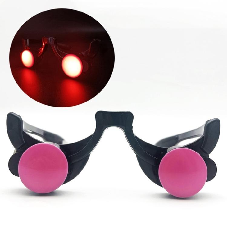 Halloween Leuchtbrille Rote Leuchtbrille Sensenmann Cosplay Kostüm Leuchtende Brille Brillen für Halloween Party