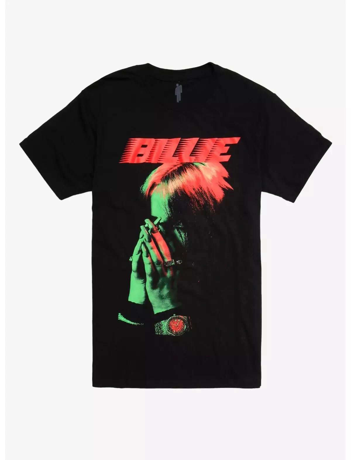 Billie Eilish Adult / Mens T-shirt - Eilish Happier than Ever Album New Official L