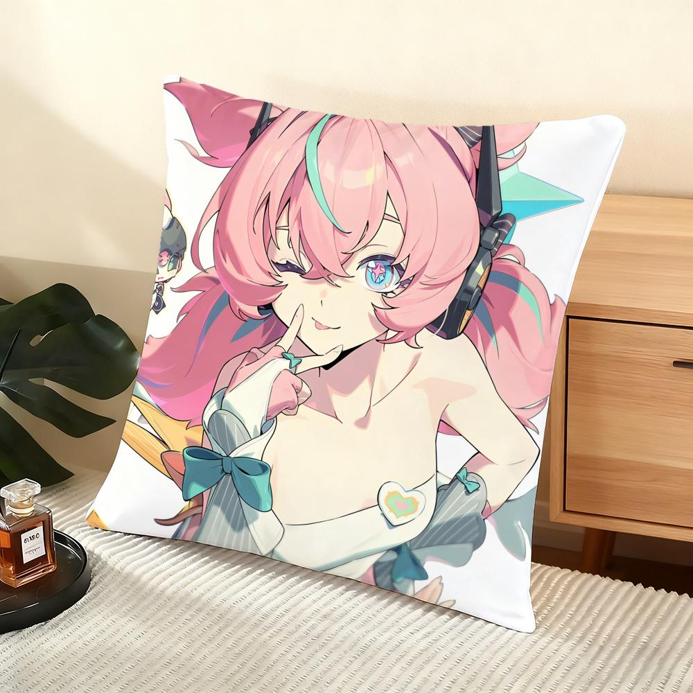 Game Zenless Zone Zero Cushion Cover Soft Short Plush Pillow Cover Smooth Cozy Texture Aesthetic Cushion Case Home Decor