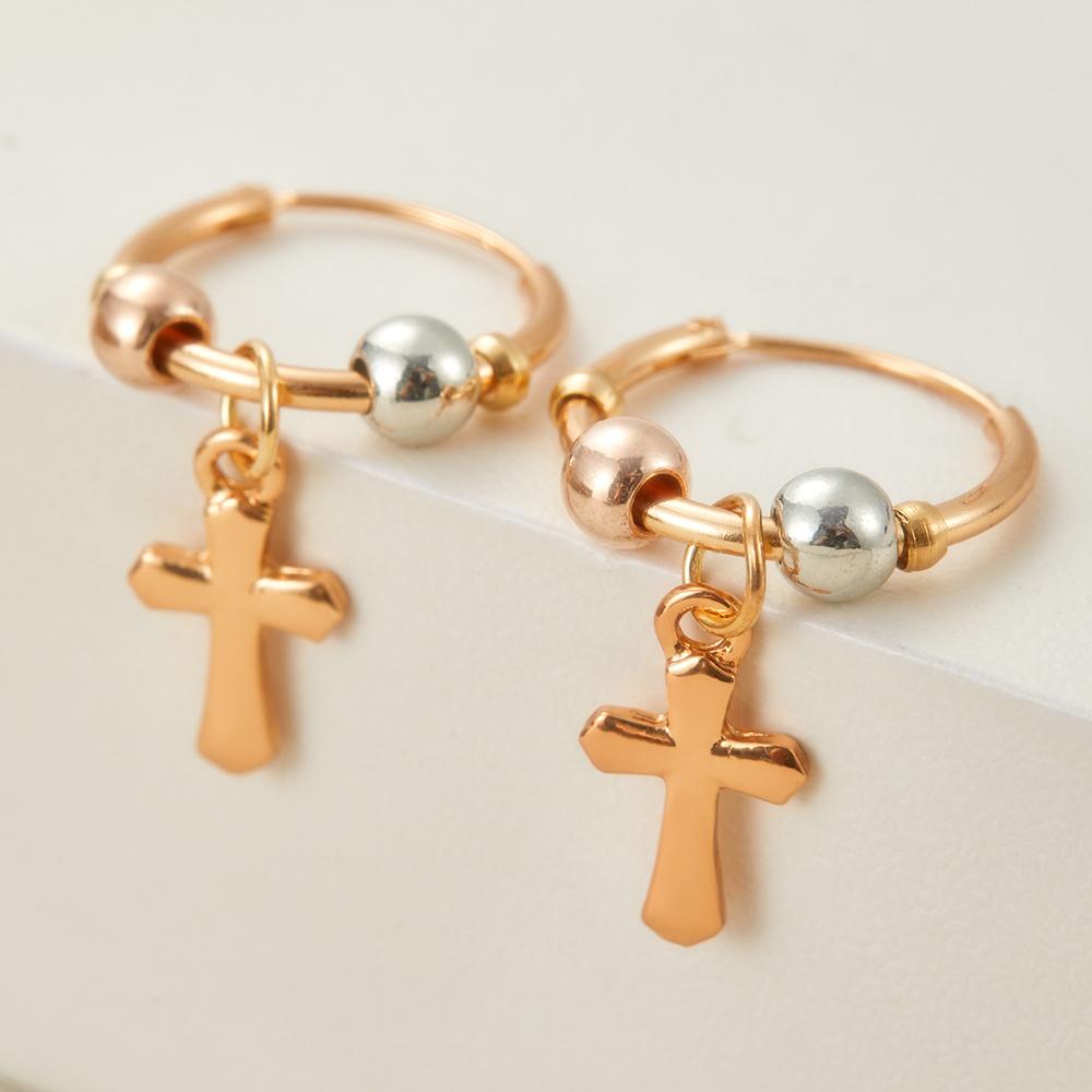 2 Retro Gold and Copper Color Moon and Star Hanging Earrings, Women s Personalized and Creative Daily Party Zircon Gifts