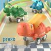 In-Stock Cute & Fun Dinosaur Inertia Toy Car - Drop-Resistant Press-and-Go Model for Kids