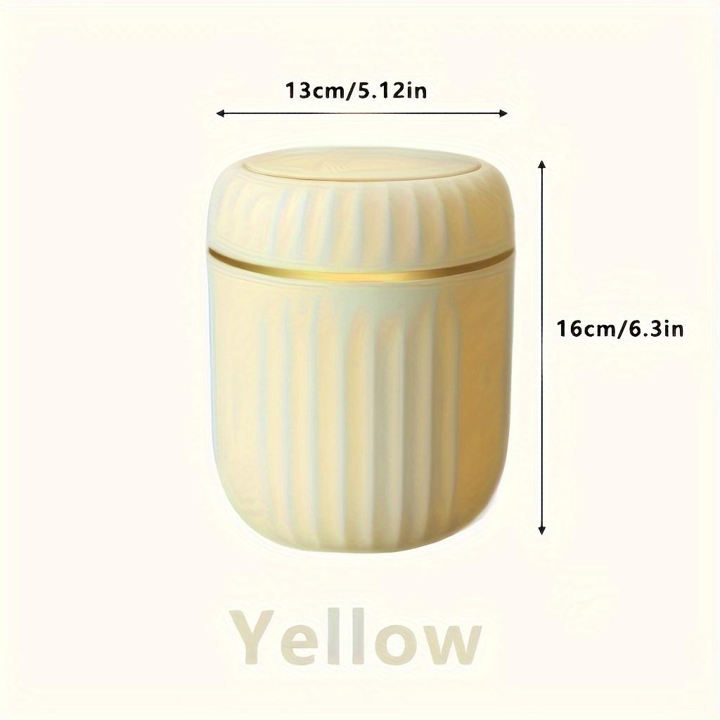 Mini Desktop Trash Can with Lid Garbage Waste Bin Organizer Bedroom Office Desk Storage Box Made Durable Plastic Home Supplies