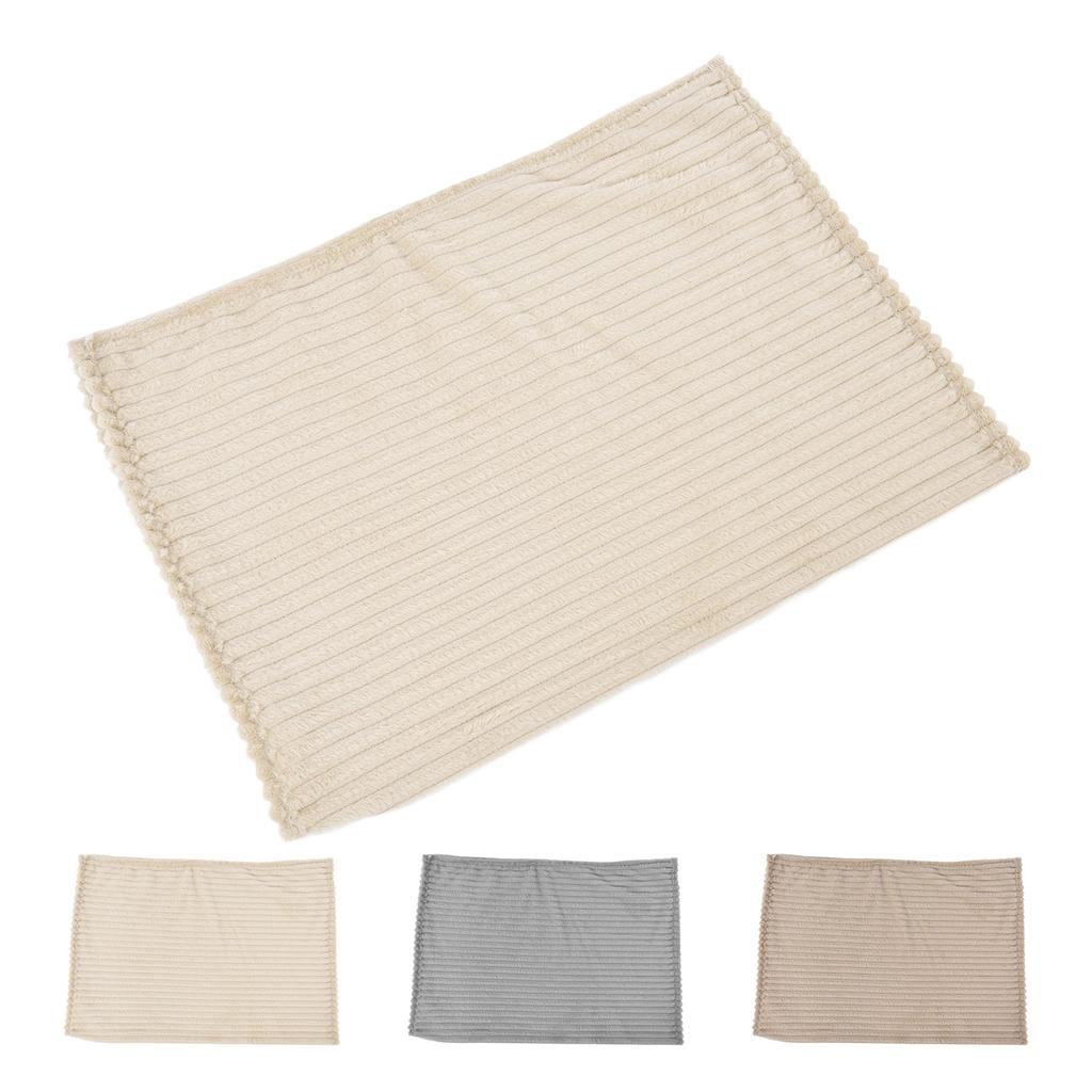 Flannel Throw Blanket Plush Fluffy Light Breathable Fine Workmanship Stylish Simple Soft Blanket