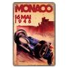 Vintage Metal Tin Signs Racing Car Plaque Decor F1 Racetrack Metal Poster Wall Art for Garage