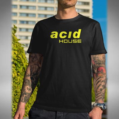 T-Shirt Acid House Old Skool Ρετρό Rave Λάτρης Μουσικής Χορού Μικρό έως 5XL