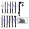 13Pcs Ball End Hex Screw Driver Bit 1/4inch Magnetic Hex Impact Wrenches Bit Set 2/2.5/3/3.5/4/5/6/7/8/9/10/12mm