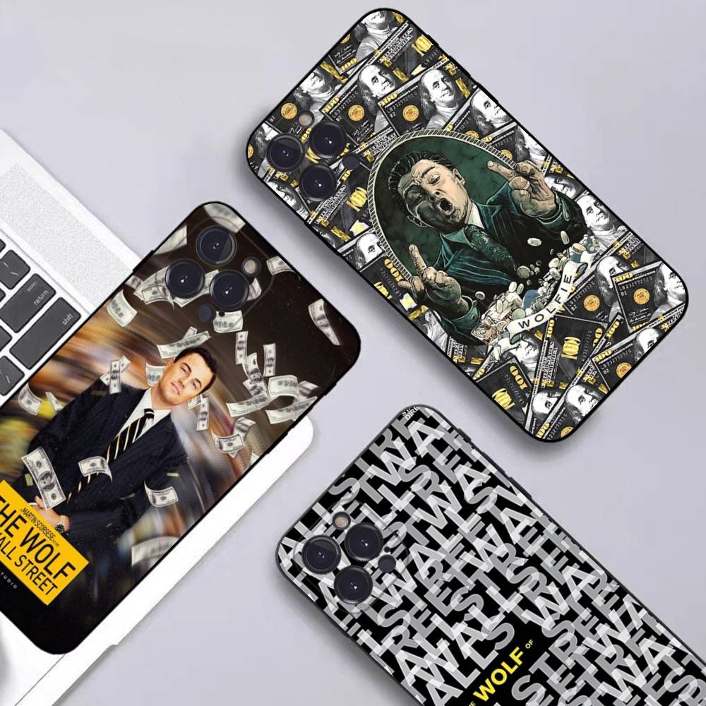 TV The W-Wolf Of W-Wall S-Street For Iphone 17 16 15 11 13 14 Pro Max Plus 12 Mini Black Shell Cover Phone Case