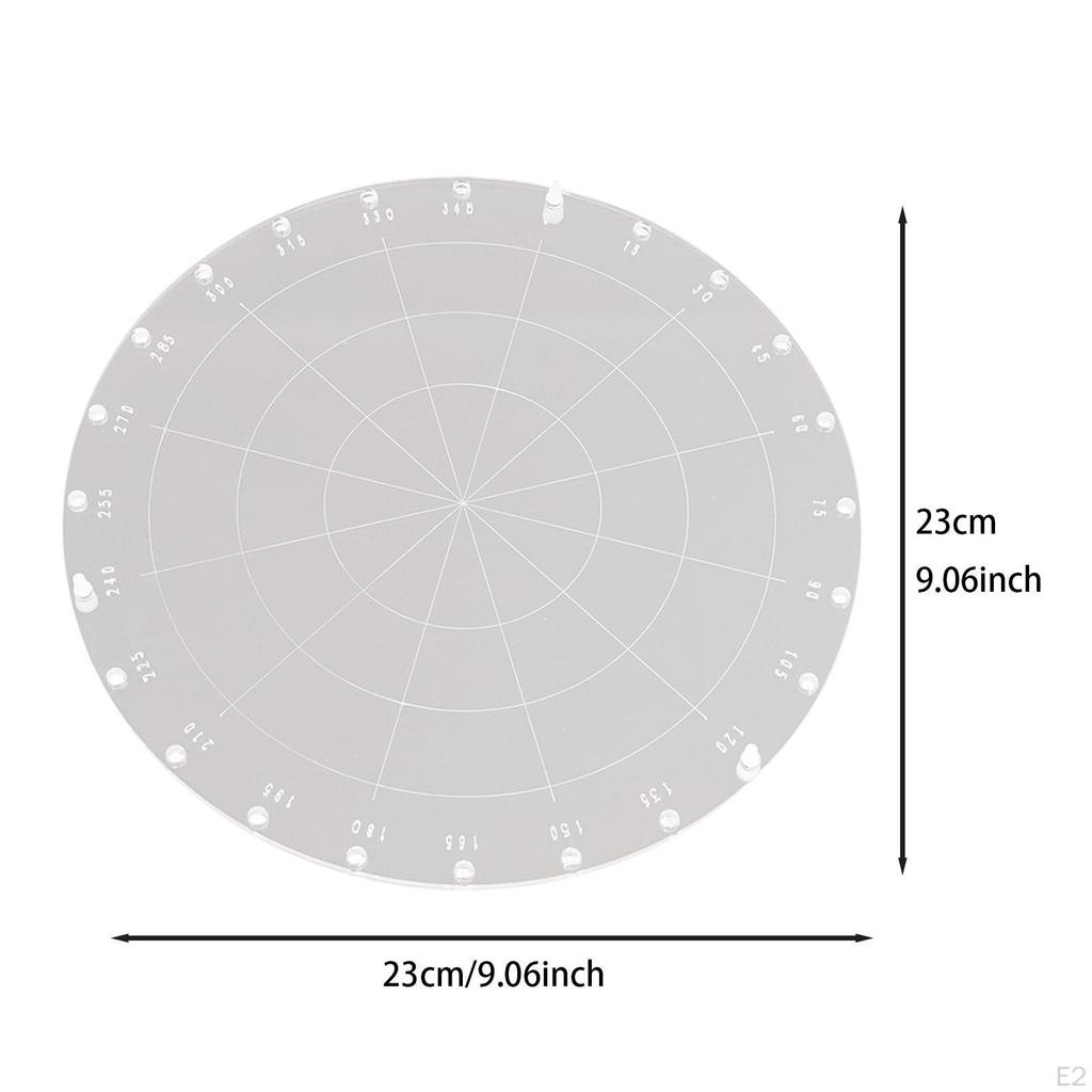 Circular Stamped Designs Tool Platform Accessory Acrylic Crafting Spin for Journaling