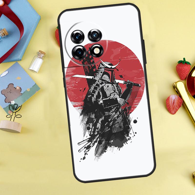 Samurai Japan Art Cover For OnePlus 13R 13 12 12R 11 10 Pro 8T 10T OnePlus Nord 4 CE 2 3 Lite N30 N10 N20 Case