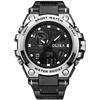 Men's Waterproof Dual Display Sports Watch with Shockproof Multifunctional Quartz
