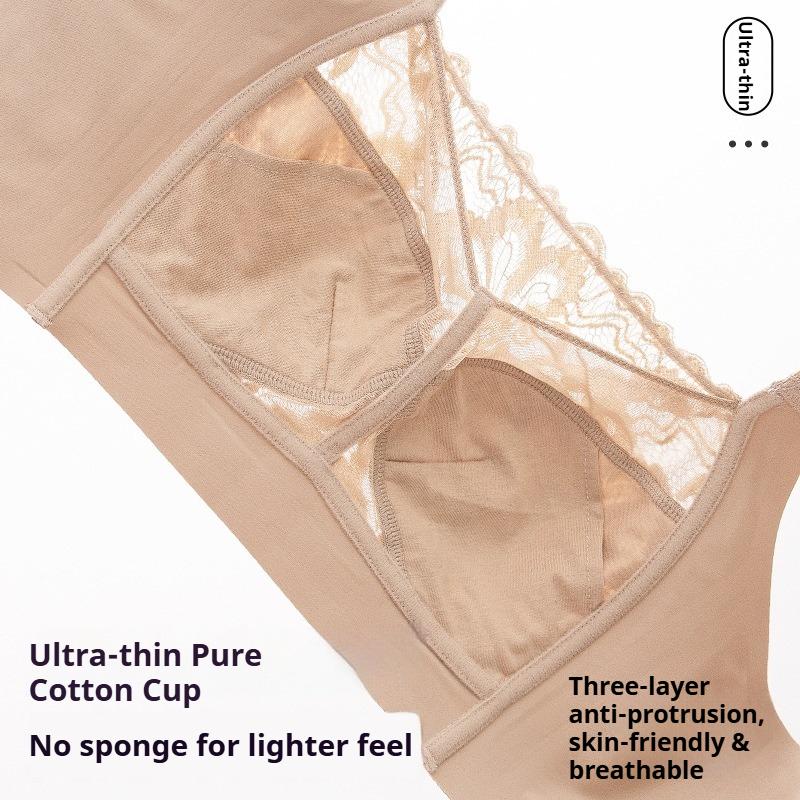Seamless Foundation Bra for Women Push-up and Shaping Bra Side Boob Reduction and Anti-sagging Bra Makes Large Breasts Appear Smaller