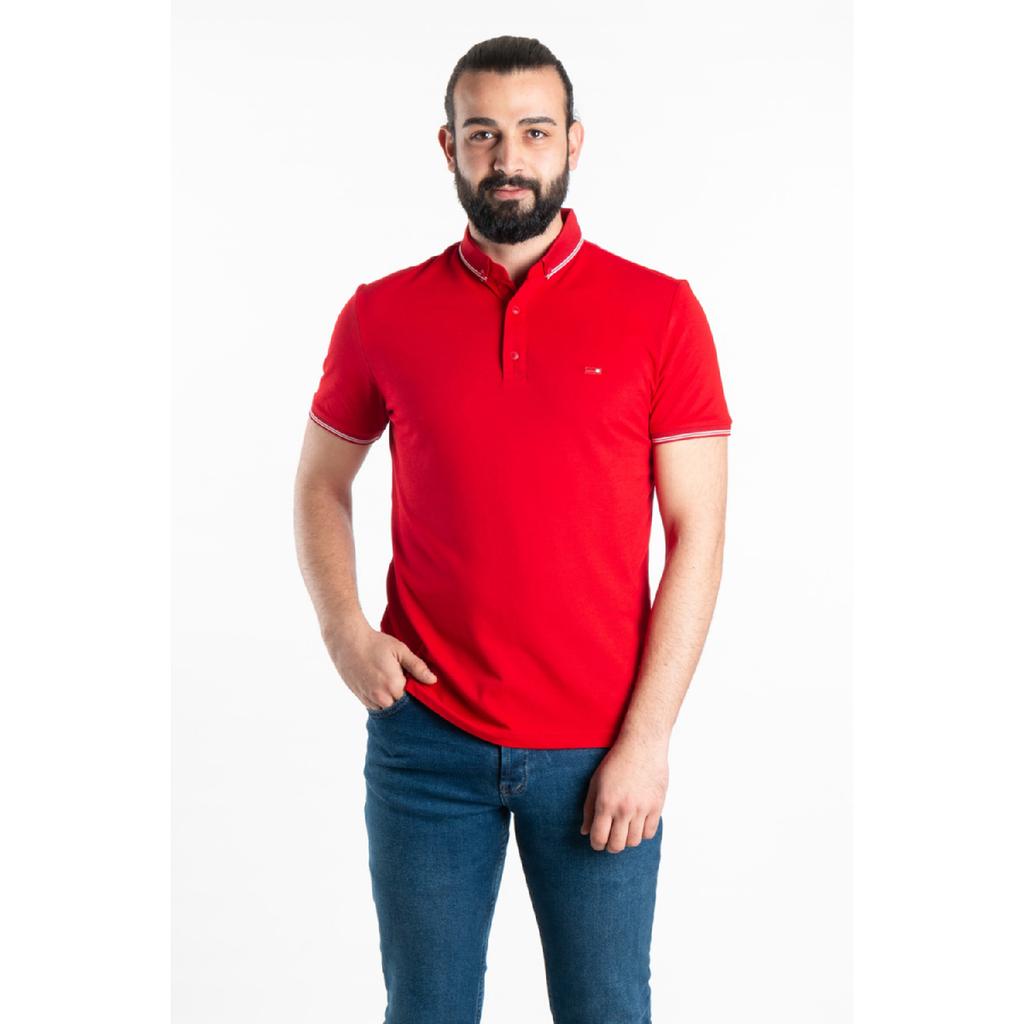 Męska koszulka polo w kolorze czerwonym