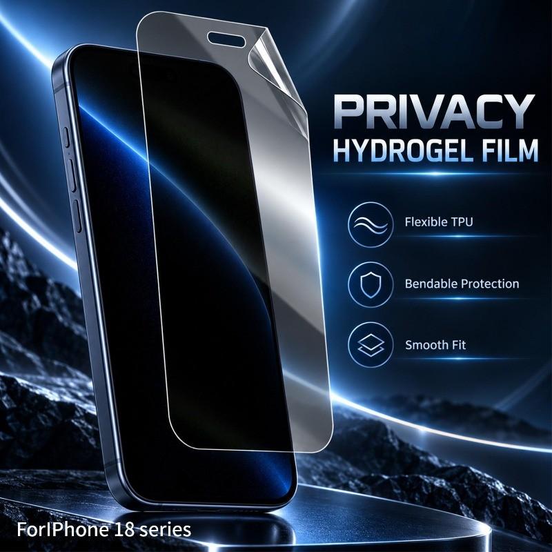 3PCS hydrogel soft film for iPhone 18 17 16 Pro Max screen protective film for Apple 16E 17E 16 15 14 13 Pro Max Plus HD hydrogel film