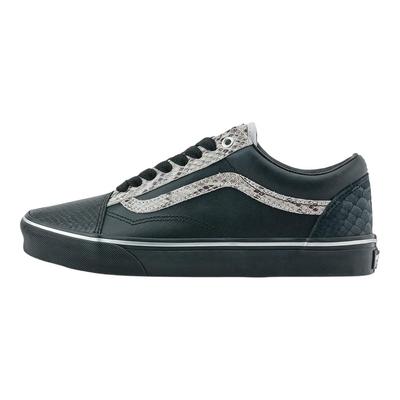 Old Skool Year Of The Snake Comfortable Versatile Low Top Skate Shoes Unisex Sneakers Black Silver VN000D7ZYG4