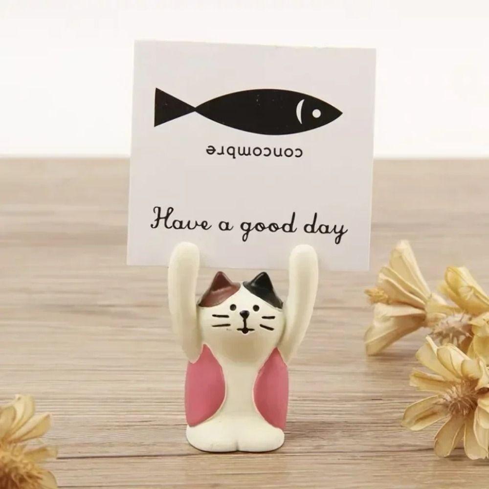 

Смола Поднятая Рука Зажим для Карточек Сообщений Фото Подставка Зажим Прекрасный Настольный Держатель для Заметок Украшение 3