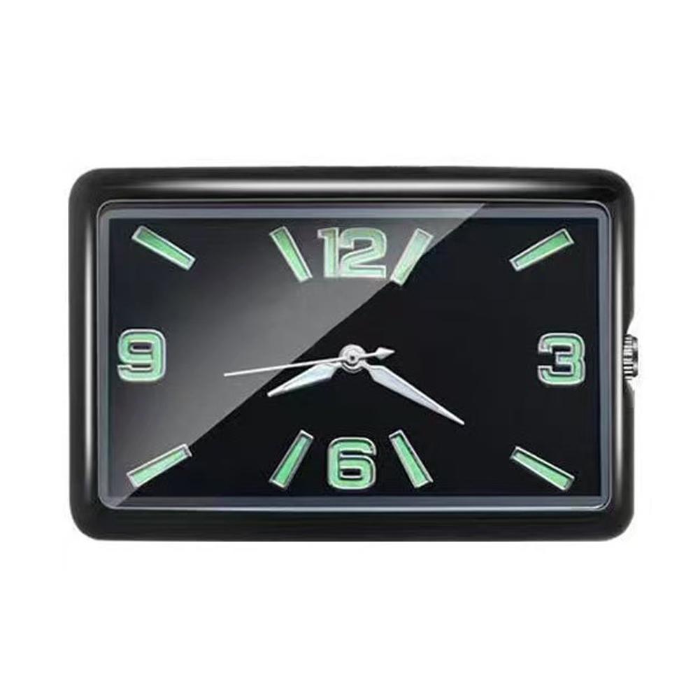Car Quartz Electronic Clock Car Air Vent Self Adhesive Quartz Clock Workbench Storage Cabinet Noctilucent Electronics Clock