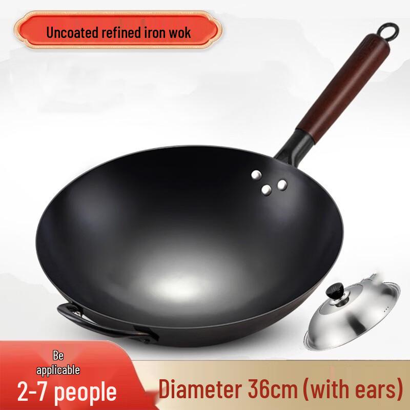 Traditional Iron Stir-fry Wok