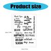 Blessing Words Clear Stamp for Cardmaking Scrapbooking Photo Album Journal Planner Decoration, Background Silicone Stamp