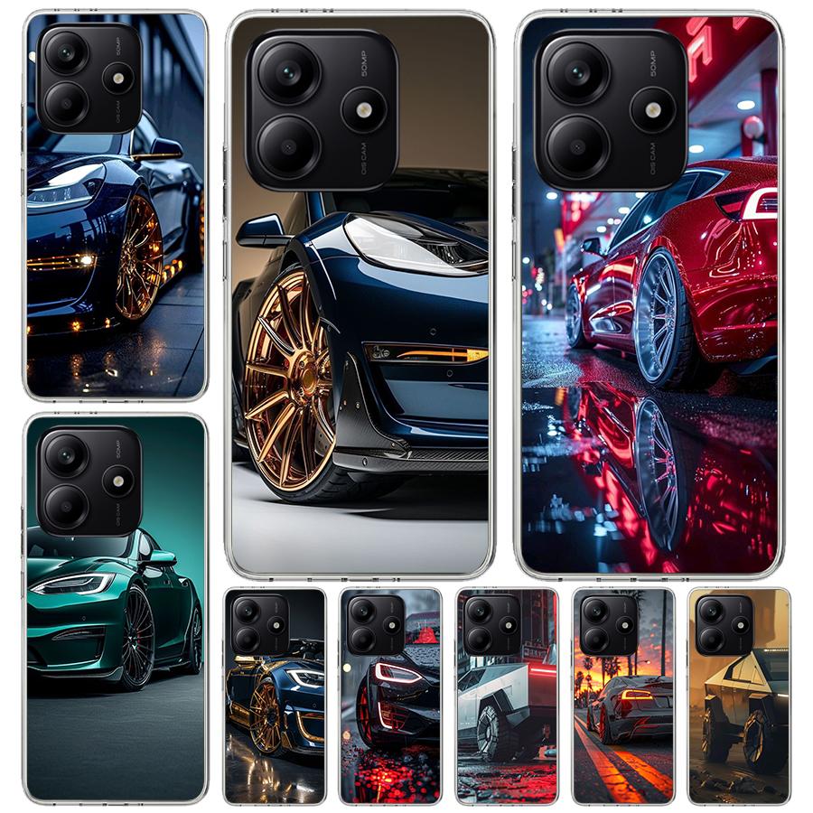 Electric Car M-Model S 3 Soft Phone Case For Xiaomi Redmi Note 15 14 14S 13 12 Pro Plus 12S 11 11S 11E 10 10S 11T 5G Fundas Coqu