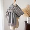 Elegant Double-Sided Scarf: Thick, Warm Neck Warmer for 2025 Autumn/Winter – Stylish and Trendy Shawl